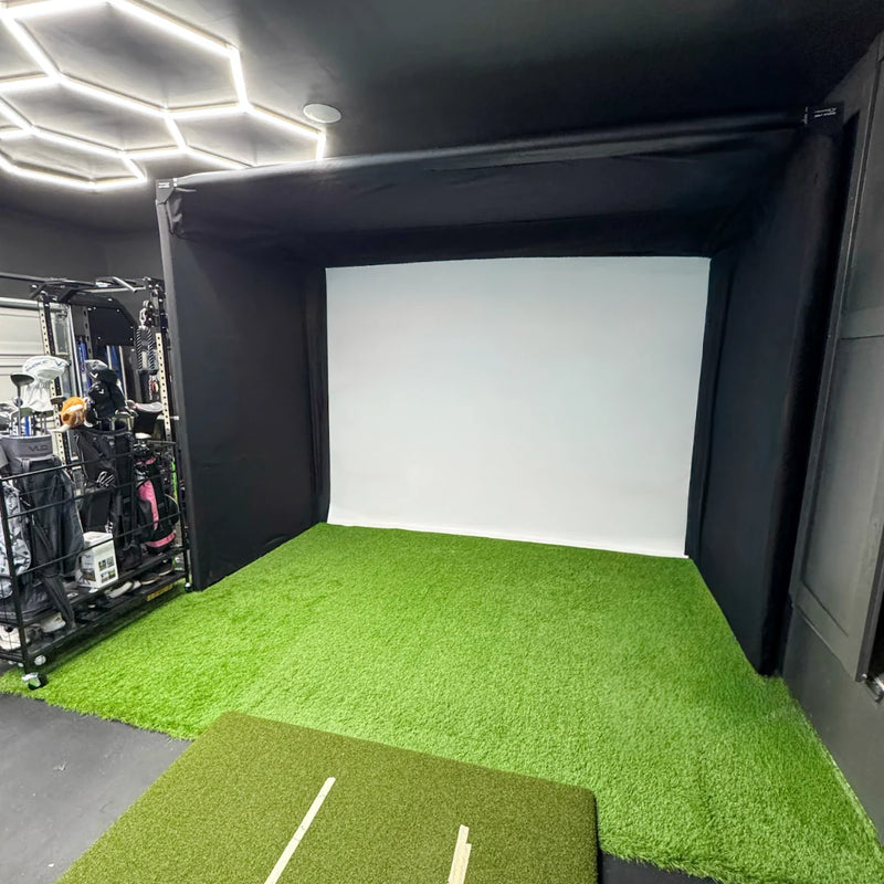 The Sport Screen Golf Studio Parlour Series Freestanding Golf Enclosure
