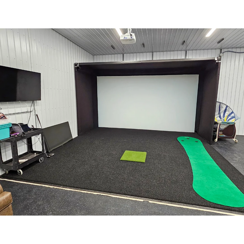 The Sport Screen Golf Studio Parlour Series Freestanding Golf Enclosure