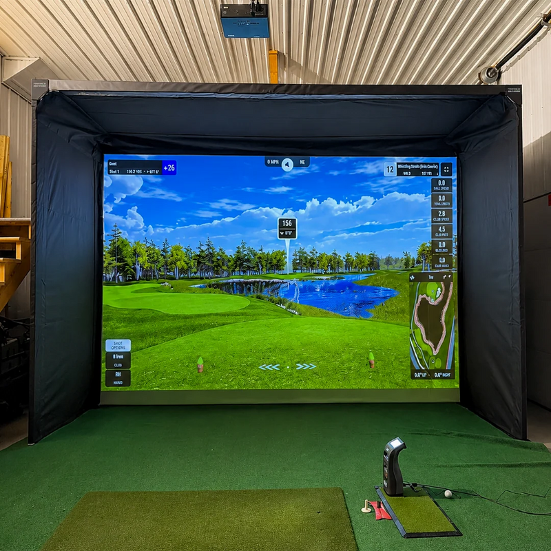 The Sport Screen Golf Studio Parlour Series Freestanding Golf Enclosure