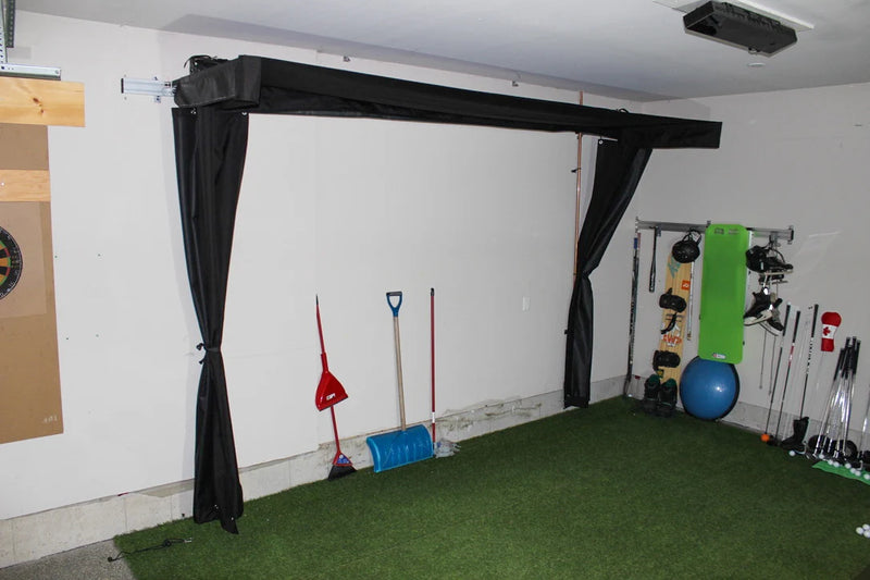 The Sport Screen Golf Studio Vanish LITE Hybrid-Retractable Golf Enclosure