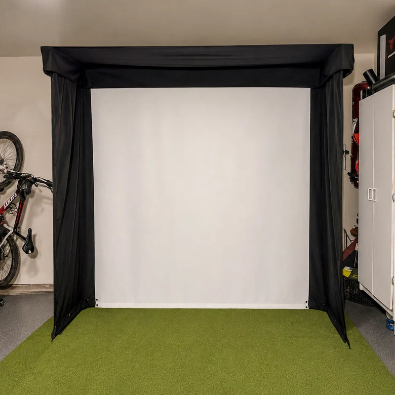 The Sport Screen Golf Studio Vanish LITE Hybrid-Retractable Golf Enclosure