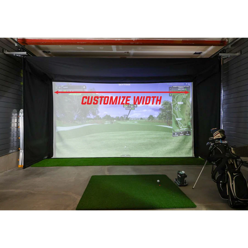 The Sport Screen Golf Studio Vanish Series Retractable Golf Enclosure