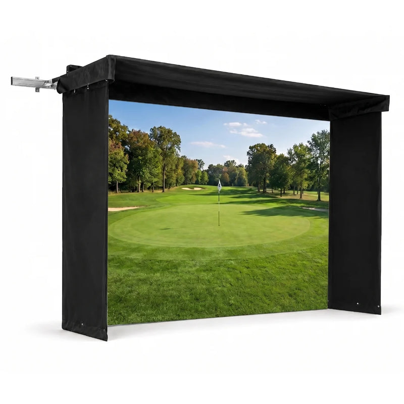 The Sport Screen Golf Studio Vanish LITE Hybrid-Retractable Golf Enclosure