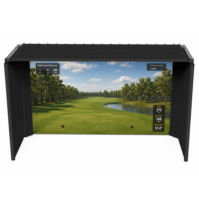 The Sport Screen Golf Studio Parlour Series Freestanding Golf Enclosure