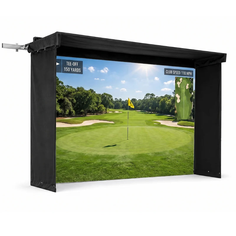 The Sport Screen Golf Studio Vanish LITE Hybrid-Retractable Golf Enclosure