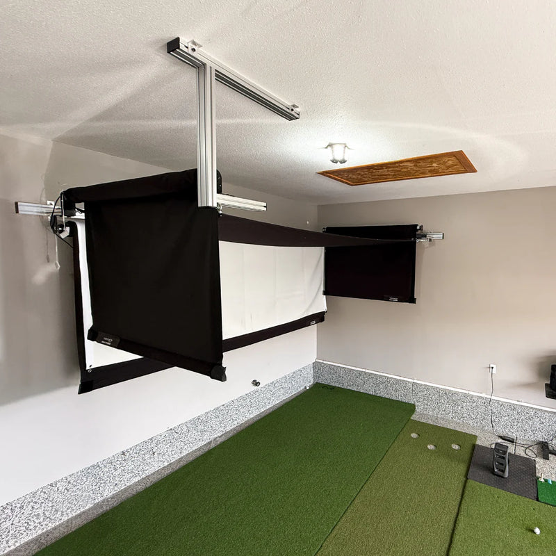 The Sport Screen Golf Studio Vanish Series Retractable Golf Enclosure