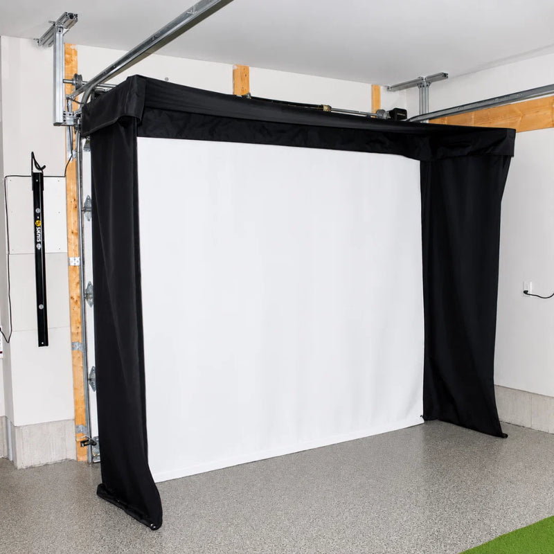 The Sport Screen Golf Studio Vanish LITE Hybrid-Retractable Golf Enclosure