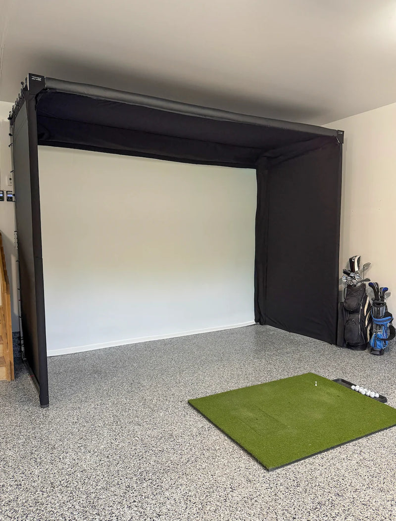 The Sport Screen Golf Studio Parlour Series Freestanding Golf Enclosure