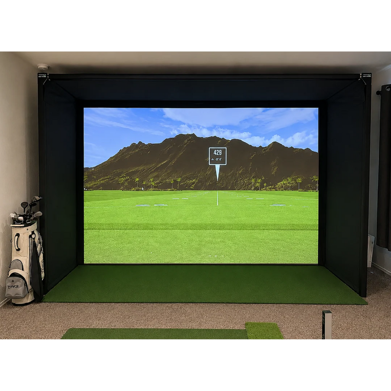 The Sport Screen Golf Studio Parlour Series Freestanding Golf Enclosure
