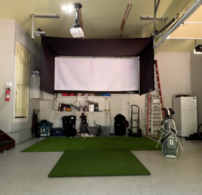 The Sport Screen Golf Studio Vanish Series Retractable Golf Enclosure