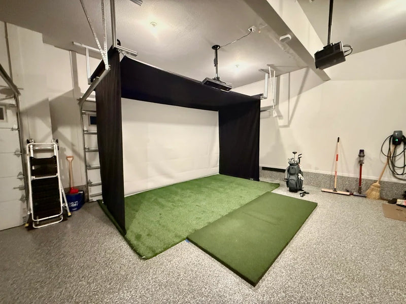 The Sport Screen Golf Studio Vanish Series Retractable Golf Enclosure