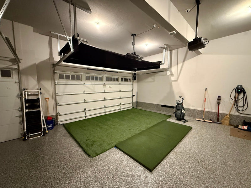 The Sport Screen Golf Studio Vanish Series Retractable Golf Enclosure