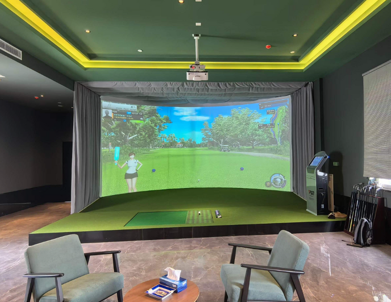 Professional Indoor Golf Simulator System 3D Virtual Golf Experience