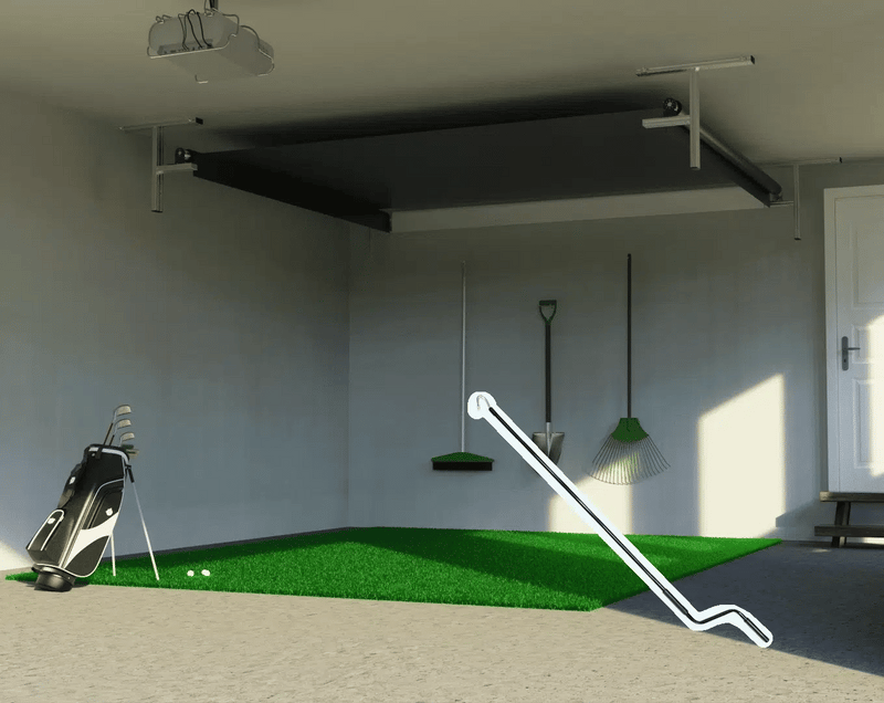 The Sport Screen Golf Studio Vanish Series Retractable Golf Enclosure