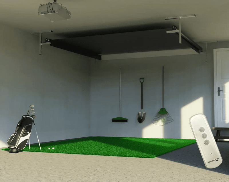 The Sport Screen Golf Studio Vanish Series Retractable Golf Enclosure