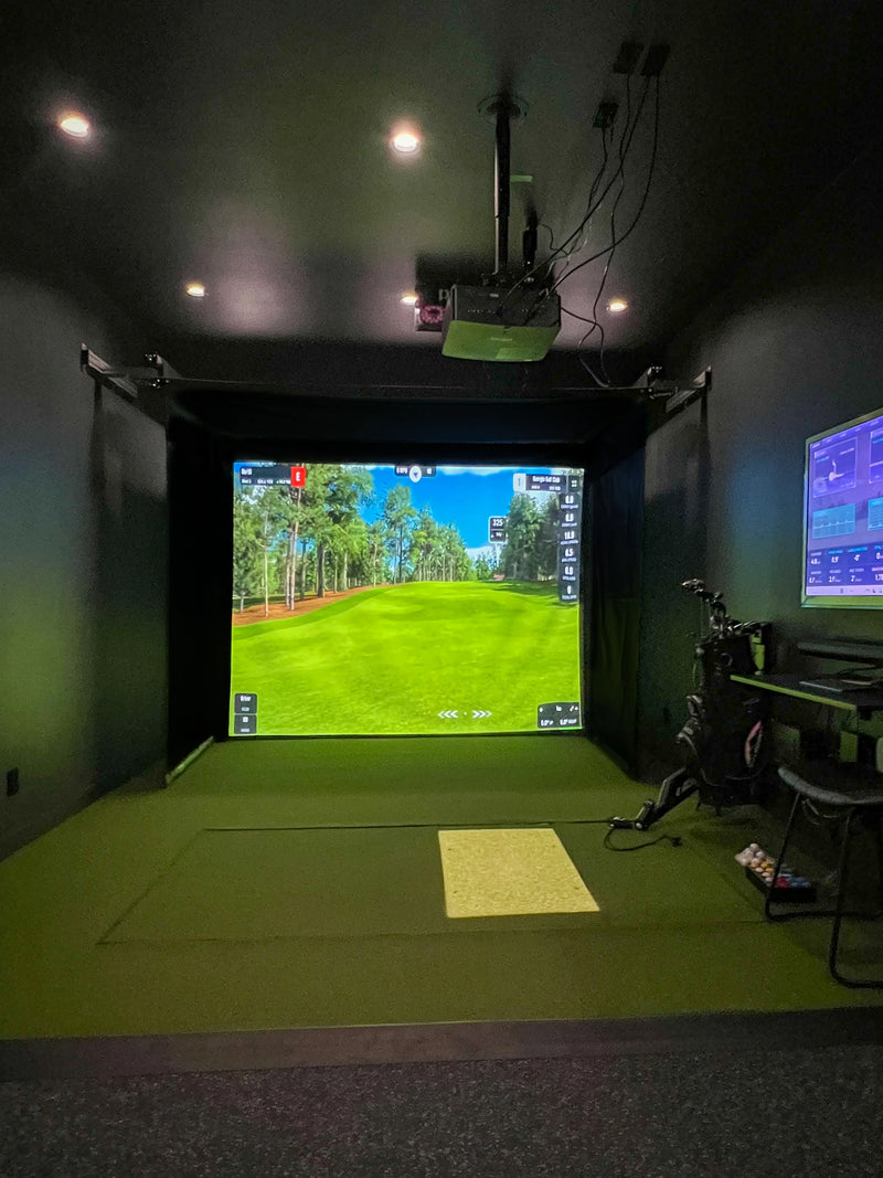 The Sport Screen Golf Studio Vanish Series Retractable Golf Enclosure