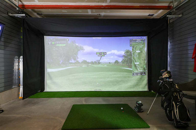 The Sport Screen Golf Studio Vanish Series Retractable Golf Enclosure