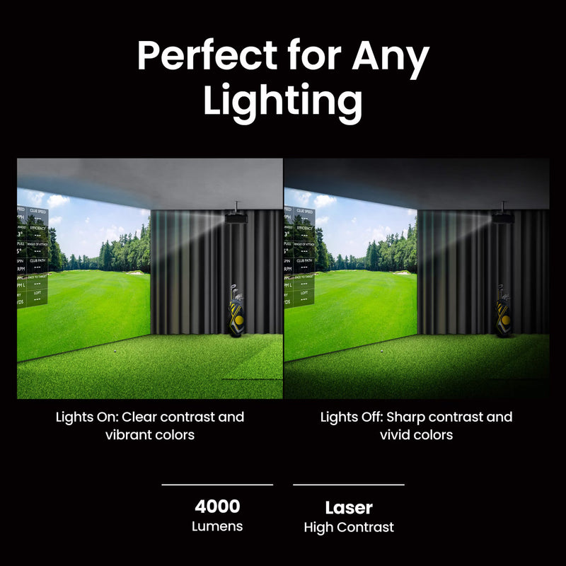 BenQ AH500ST 4000 Lumen Short Throw 1080P Laser Golf Projector AH500ST-001