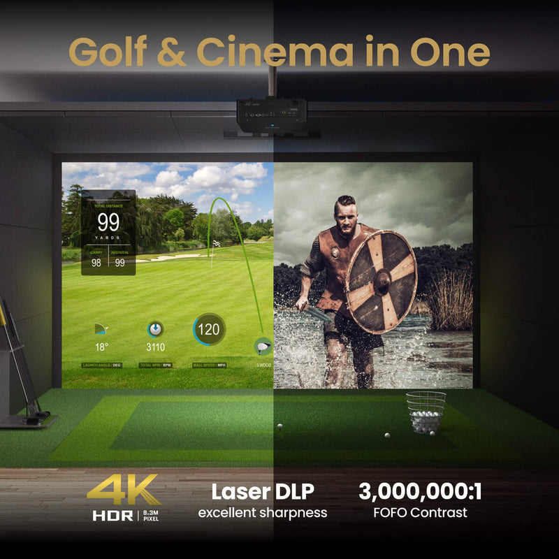 BenQ LK936ST 5100 Lumen 4K Short Throw Laser Golf Projector LK936ST-001